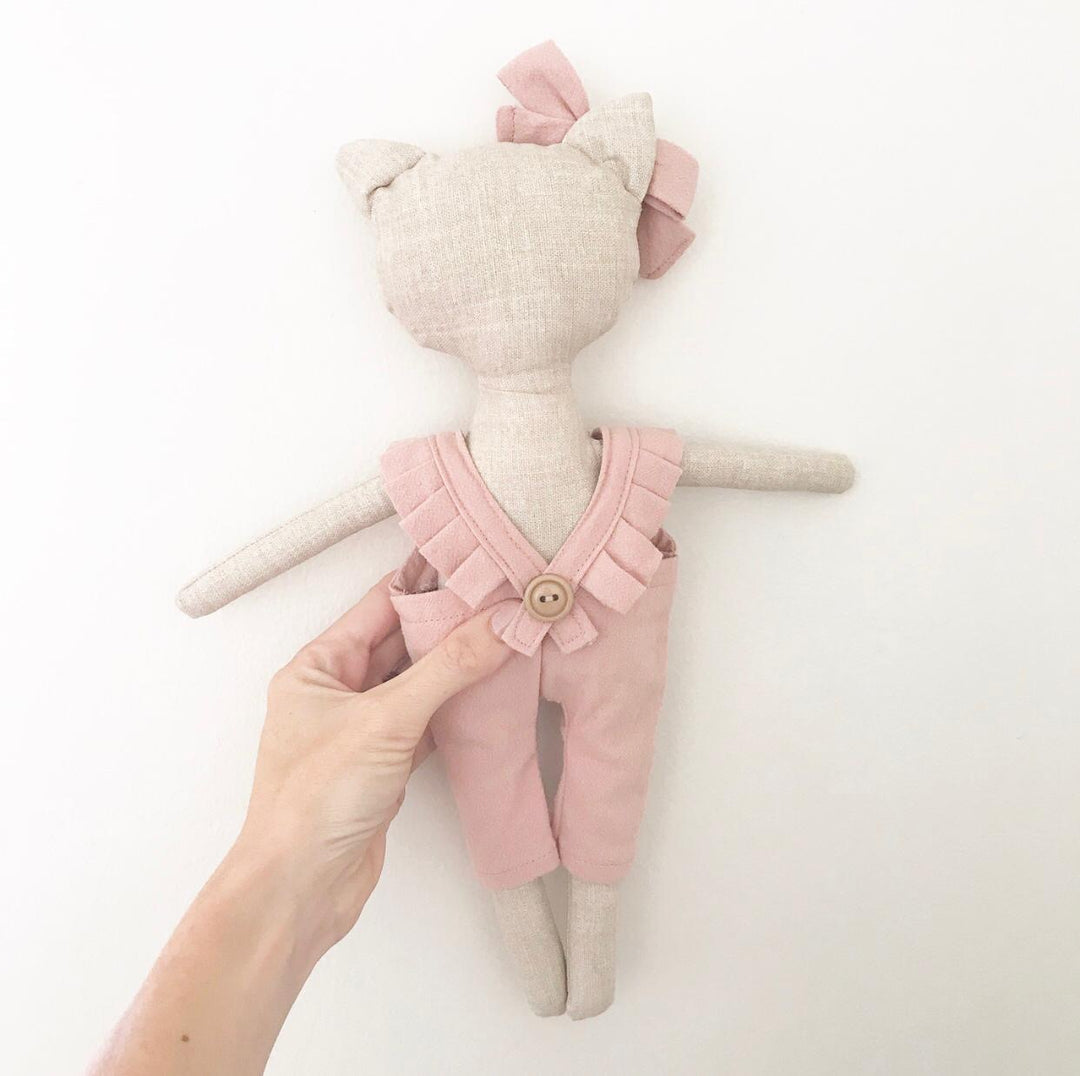 Frankie & Friends - Molly Cat Fabric Doll Blush