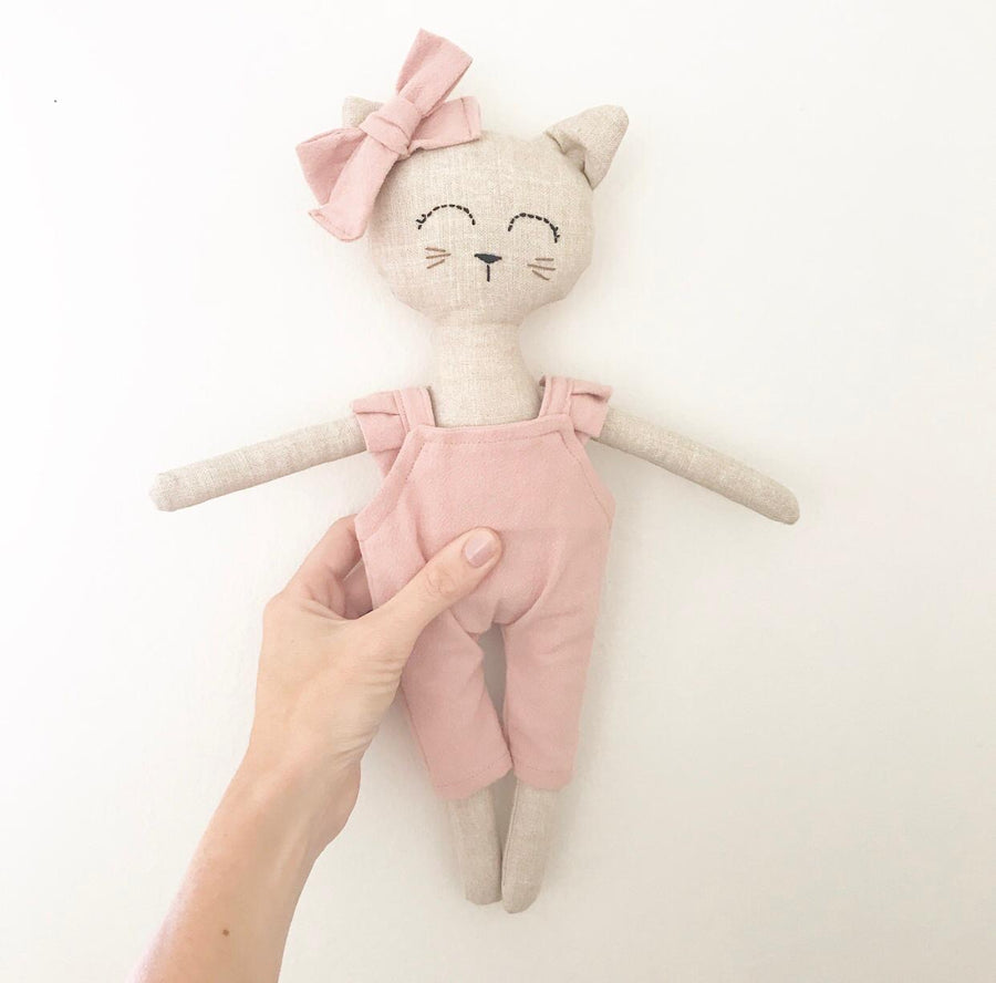 Frankie & Friends - Molly Cat Fabric Doll Blush
