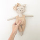 Frankie & Friends - Molly Cat Fabric Doll Peach