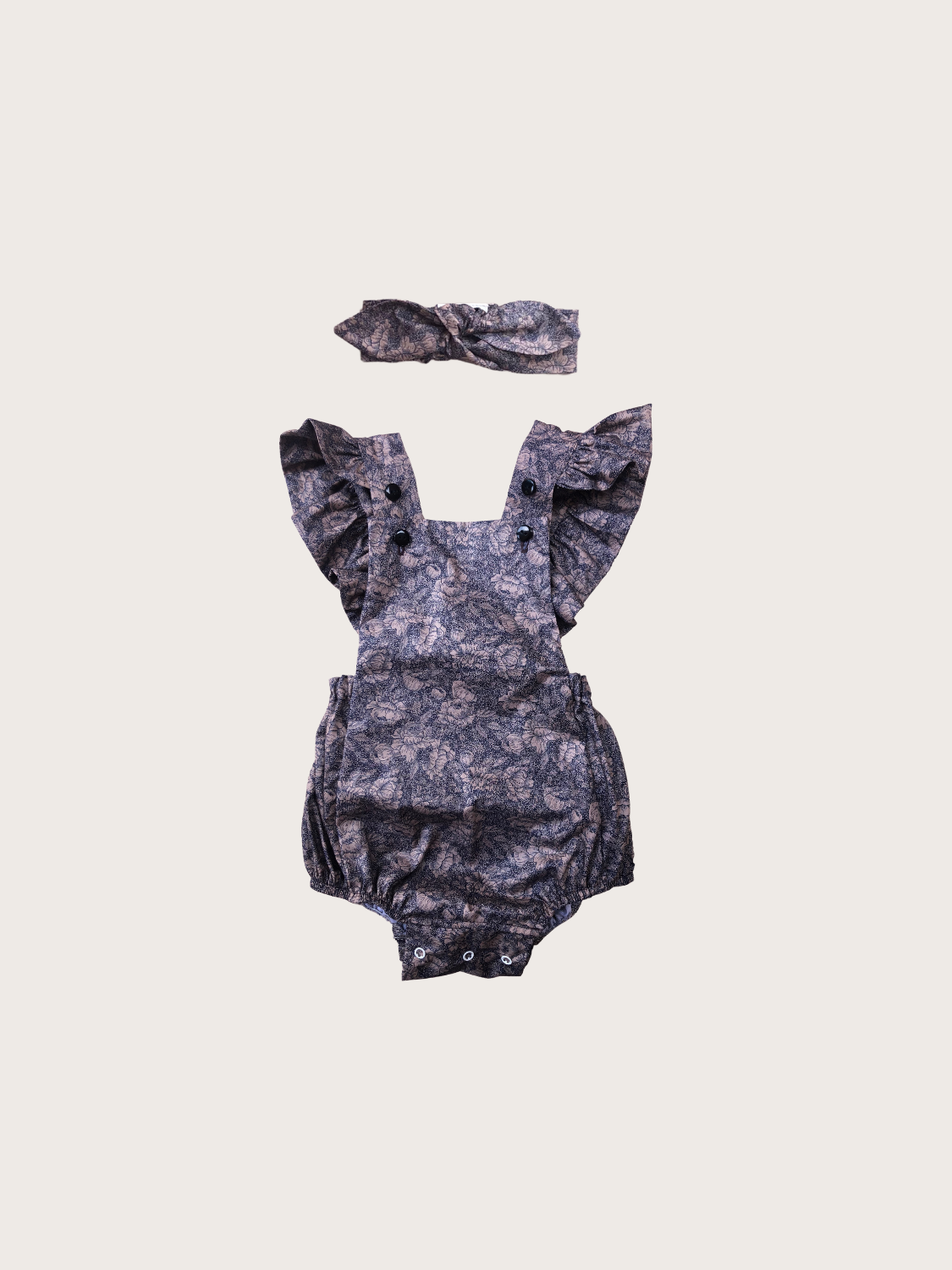 Nomad & Grace - Ruffle Romper & Matching Headband