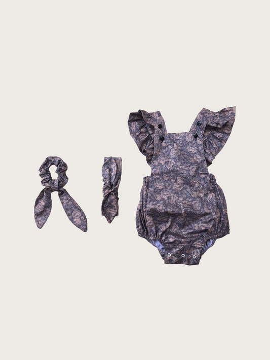 Nomad & Grace - Ruffle Romper & Matching Headband